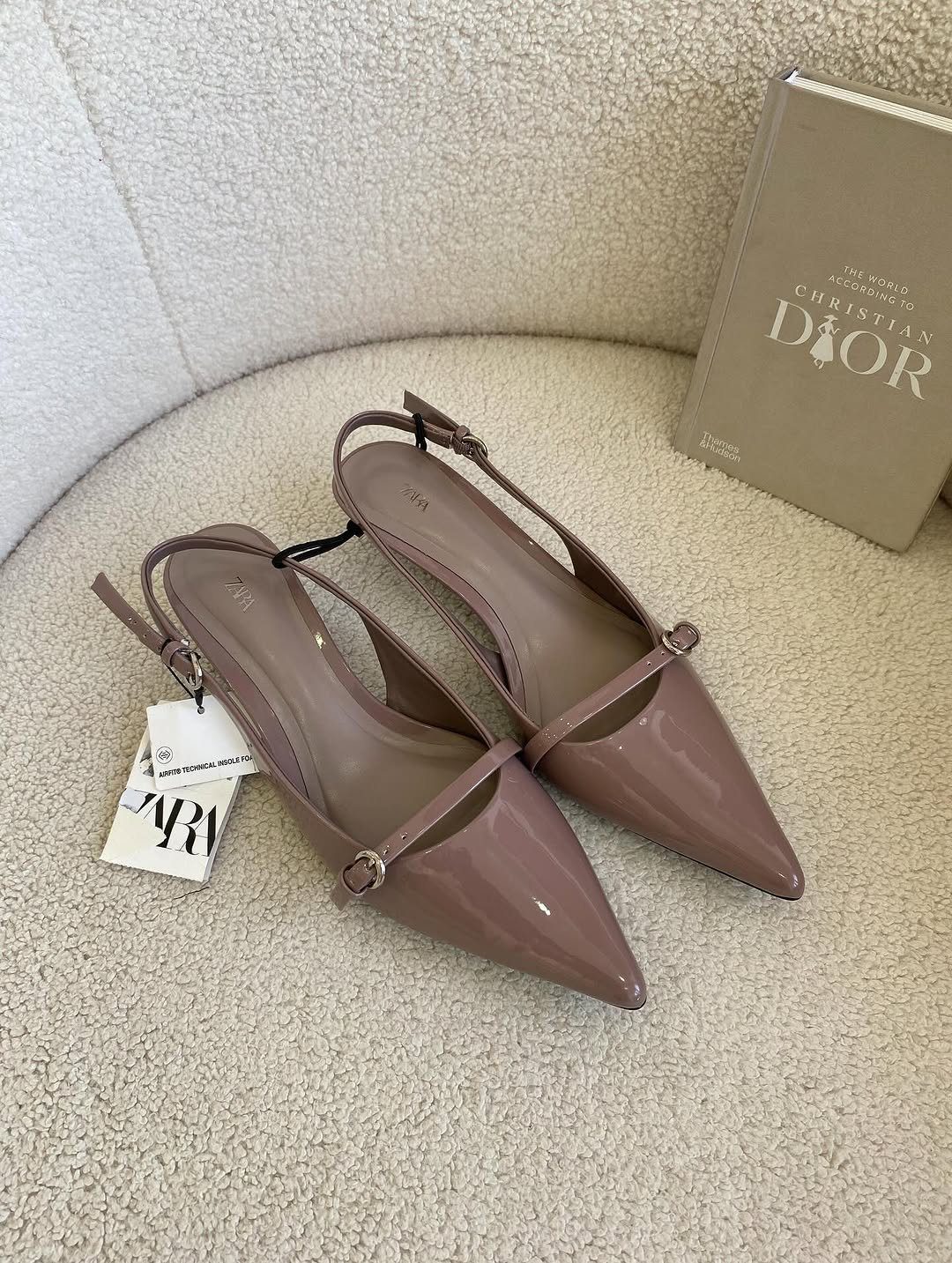 slingback kitten heel